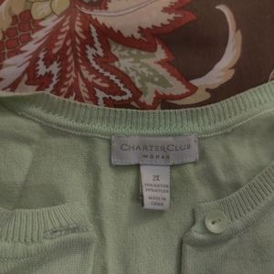 Light green cardigan 2x